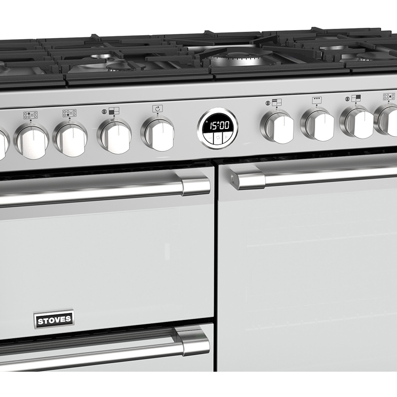Stoves Sterling Deluxe S1100DF Stainless Steel 110cm Dual Fuel Range