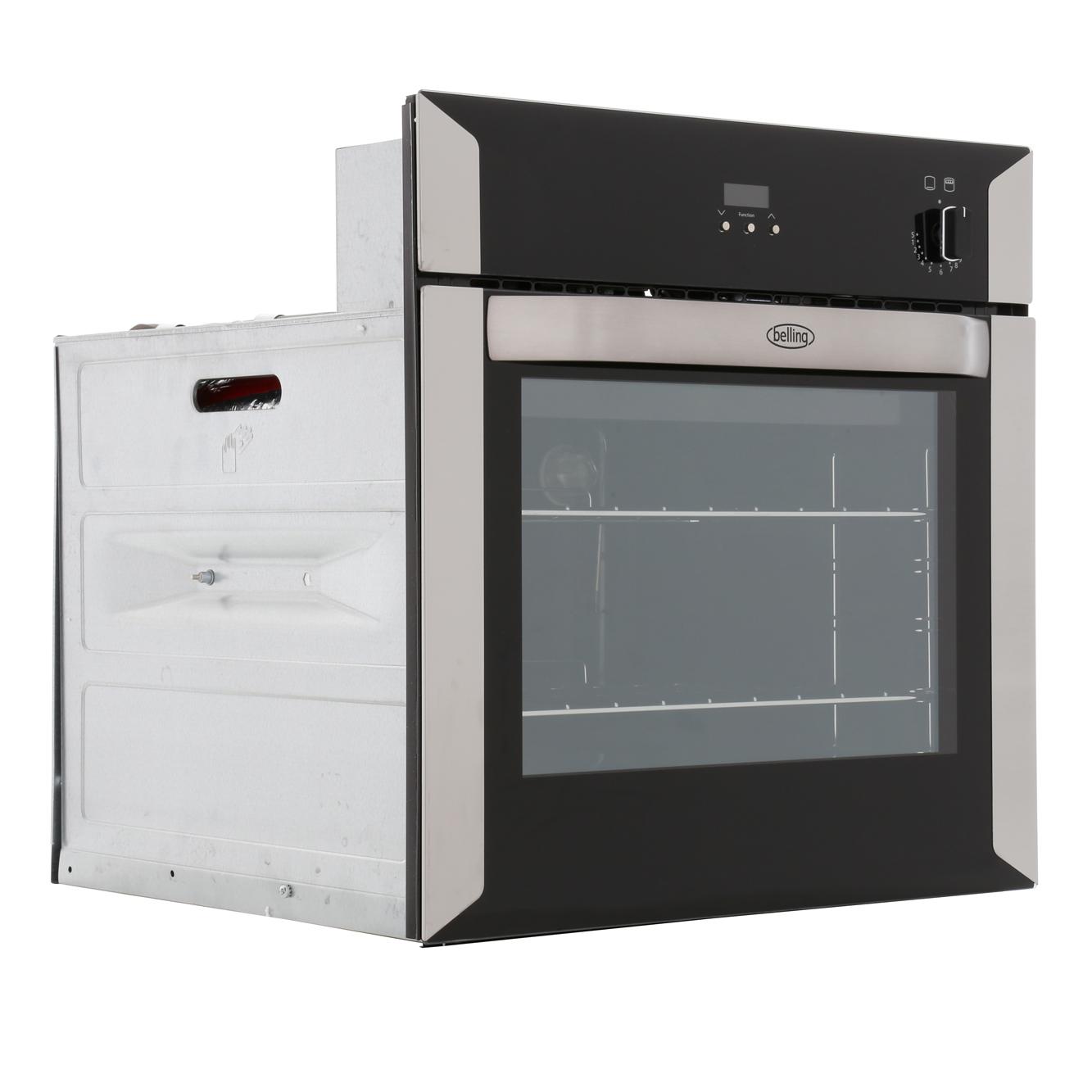 Buy Belling BI60G Stainless Steel Single Built In Gas Oven (444449596) Marks Electrical