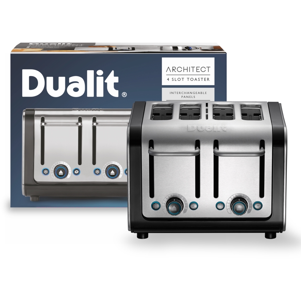 Dualit 46505 Architect Toaster, 4 Slice, Stainless Steel