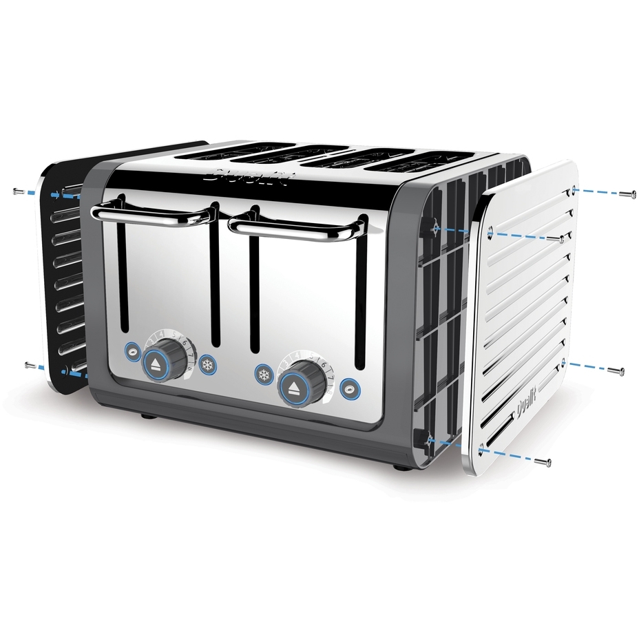Dualit 46526 Architect Toaster, 4 Slice, Stainless Steel
