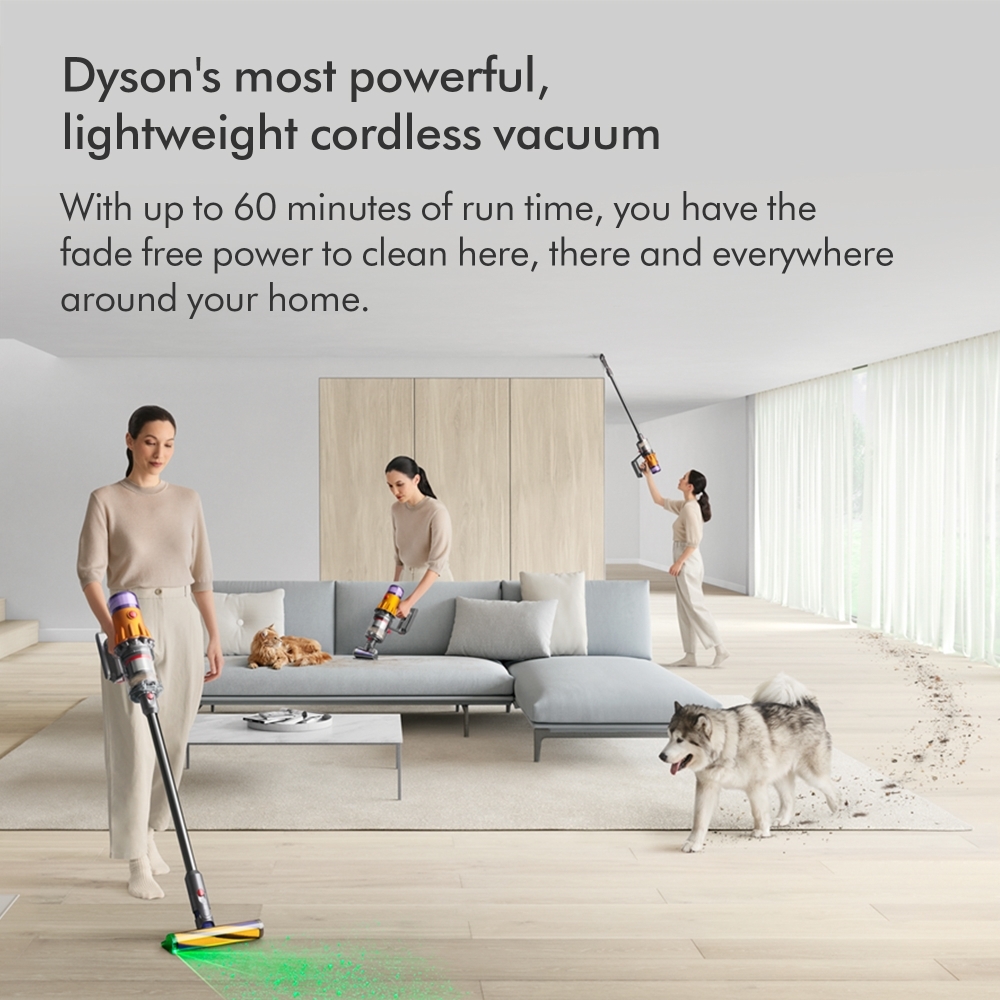 Dyson V12 Detect Slim Absolute Cordless Stick Vacuum Cleaner, Silver