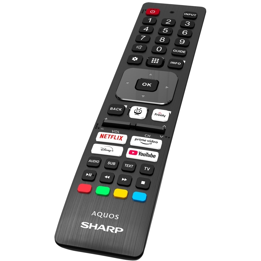Sharp 4T-C55HM5245KB 55" QLED Smart Television, 4K Ultra HD, Black, F Rated