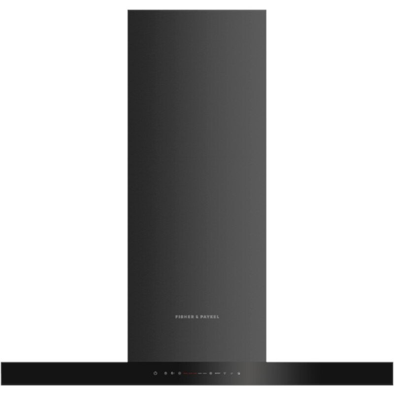 Fisher & Paykel HC90BCBB4 FP BI 90cm Chimney Cooker Hood, Black, A Rated