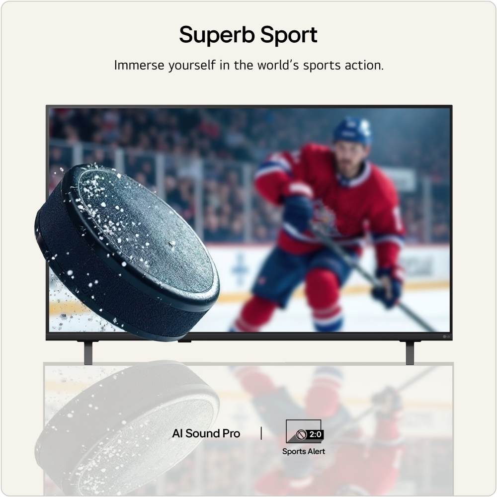LG 50NU900B6LA.AEK 50" LED Smart Television, 4K Ultra HD, Black, G Rated