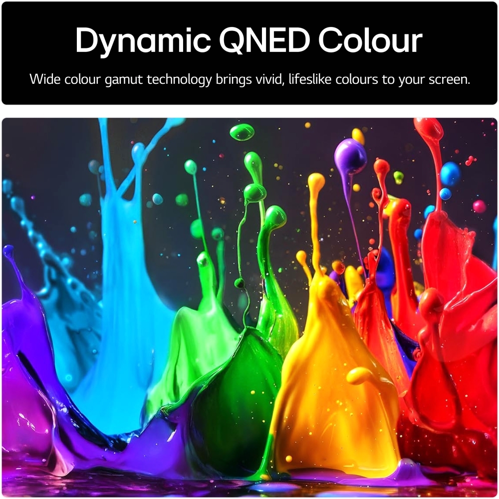 LG 50QNED84A6C 50" QNED Smart Television, Umber Brown, 4K Ultra HD, F Rated