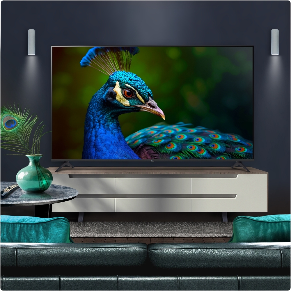 LG 50UA74006LB.AEK 50" LED Smart Television, 4K Ultra HD, Black, F Rated