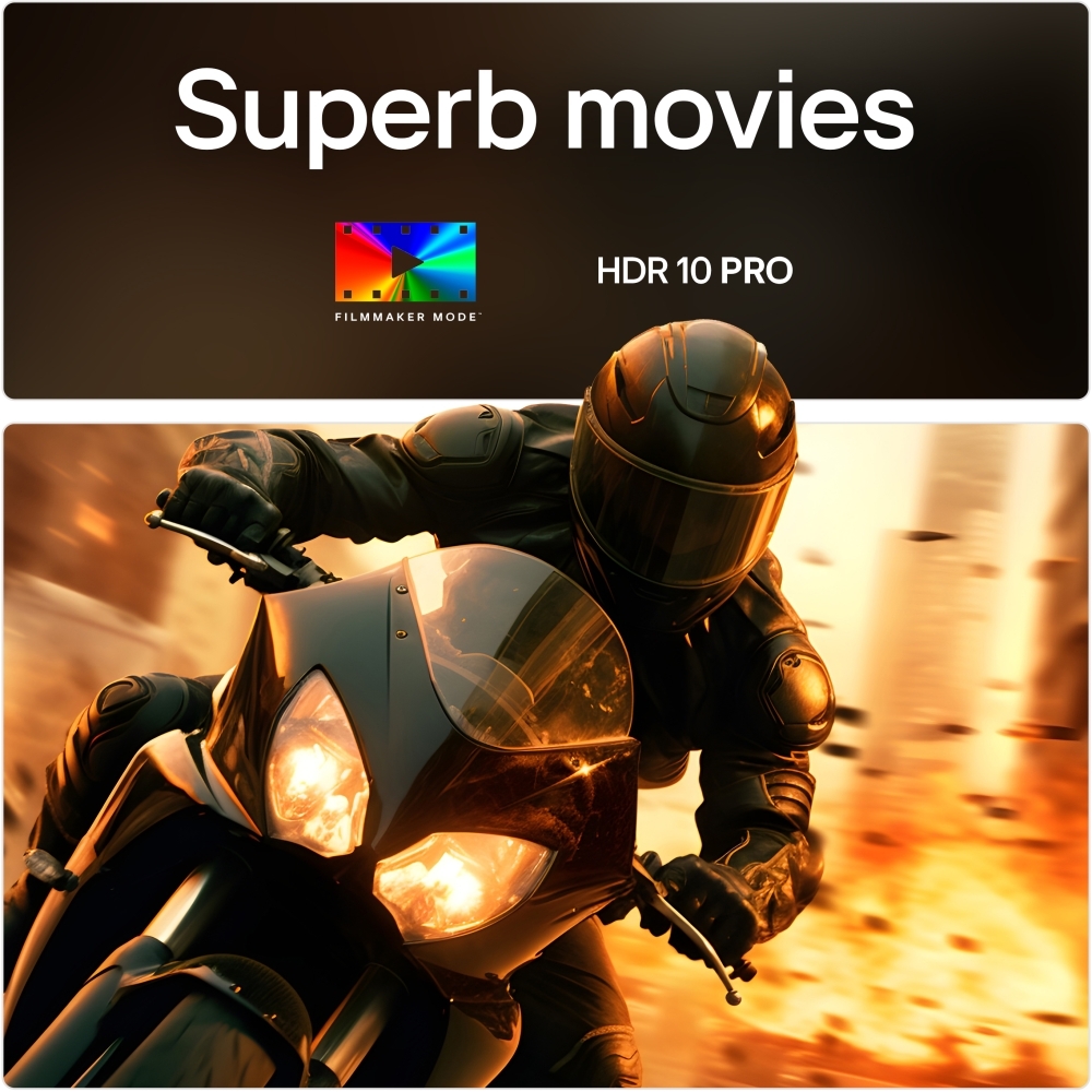 LG 50UA74006LB.AEK 50" LED Smart Television, 4K Ultra HD, Black, F Rated