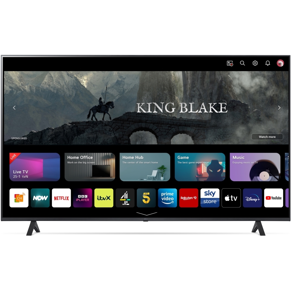 LG 50UR78006LK 50" LED 4K Smart UHD TV, 4K Ultra HD, Black