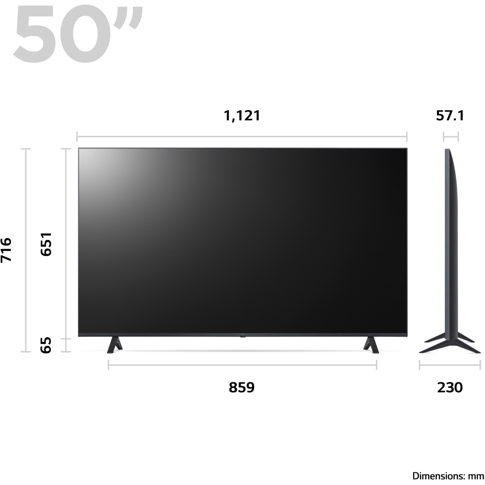 Buy LG 50UR78006LK 50" LED 4K Smart UHD TV | Marks Electrical