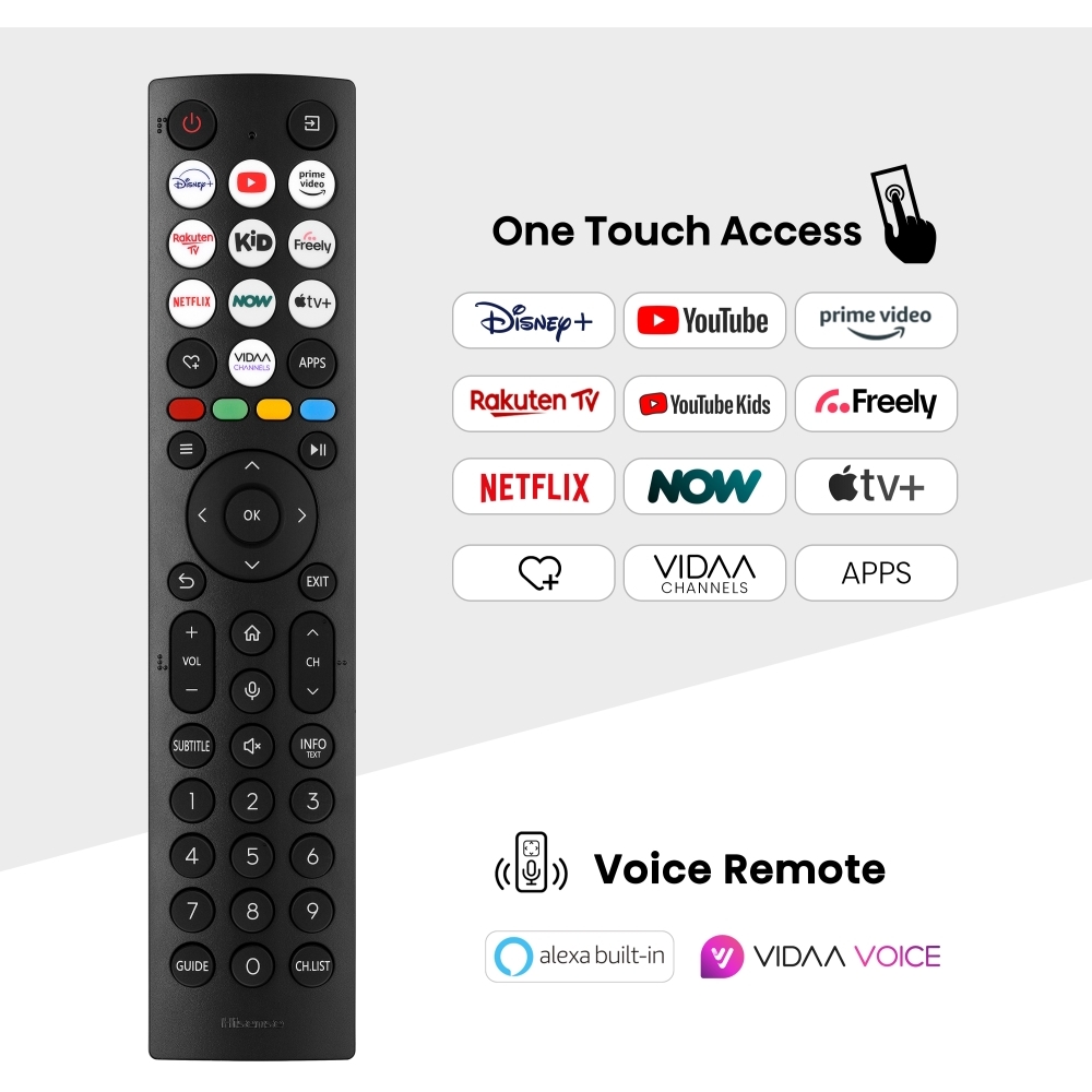 Hisense 55A85NTUK 55" OLED Smart Television, 4K Ultra HD, Black, G Rated