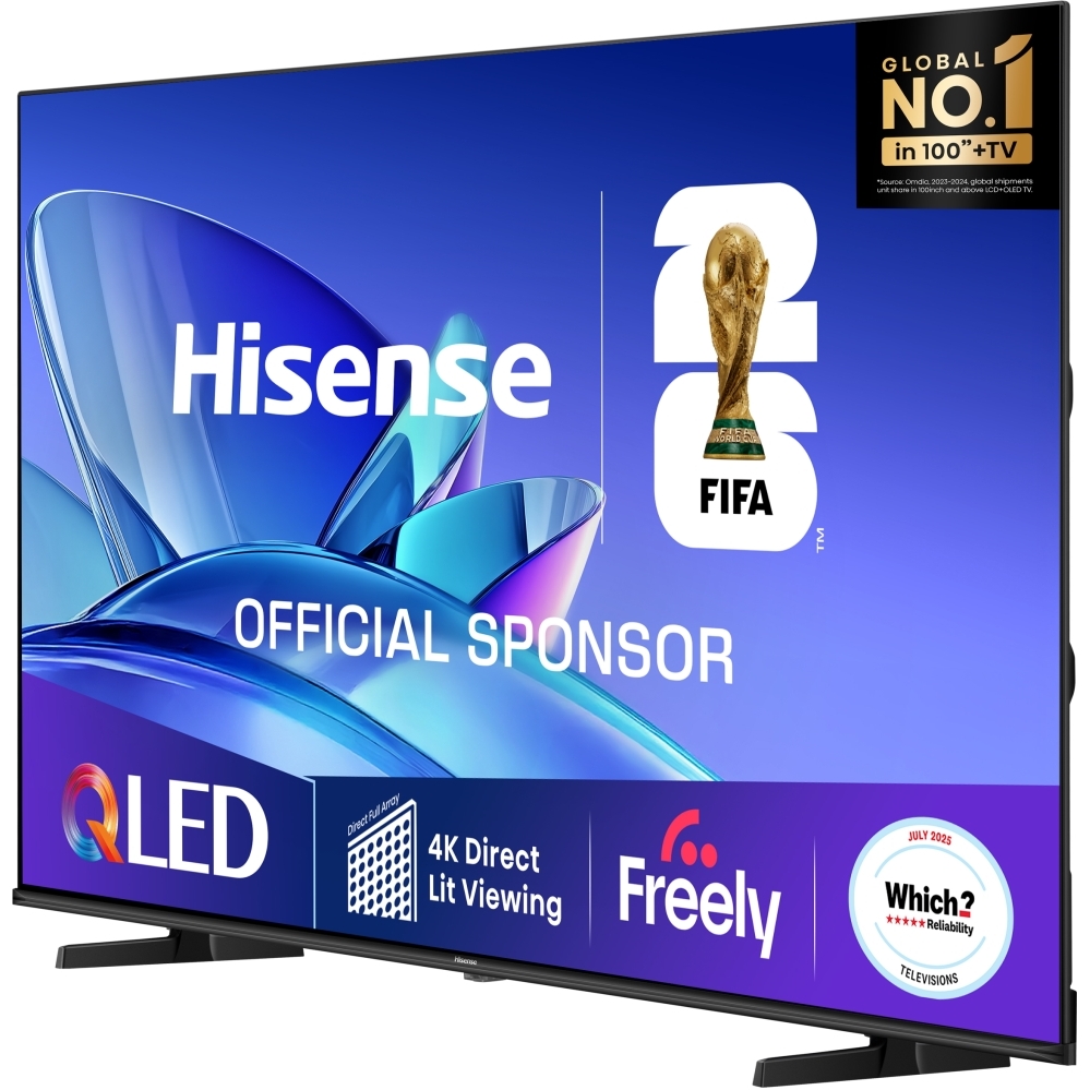 Hisense 55E78QTUK 55" QLED Smart Television, 4K Ultra HD, Black, E Rated