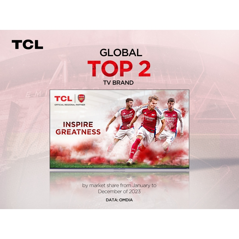 TCL 55T6C-UK 55" QLED Smart Television, 4K Ultra HD, Black, F Rated