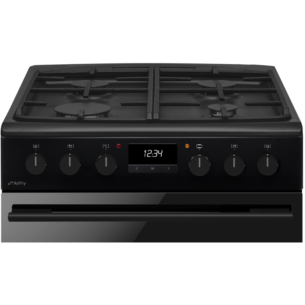 CDA CFD600MB Dual Fuel Cooker with Double Oven, Black, A Rated