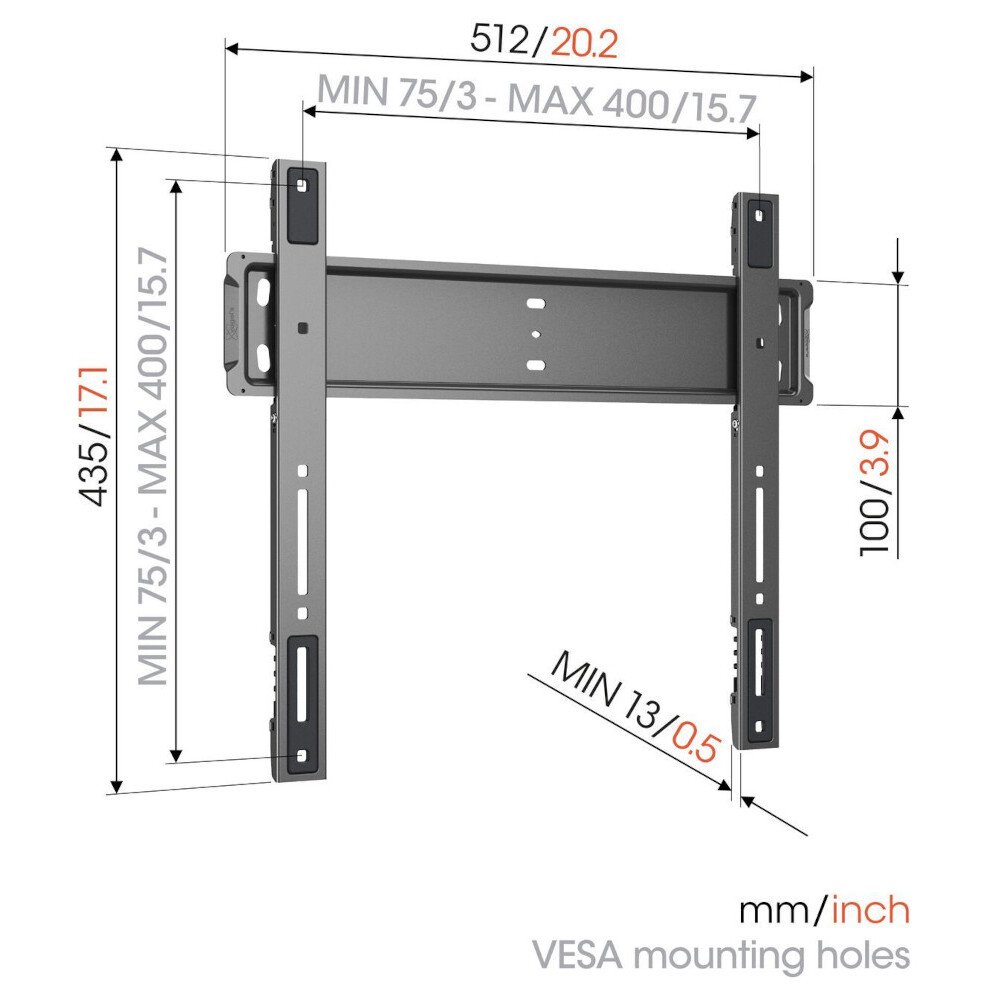 Vogel's TVM 5505 TV Wall Bracket, Black
