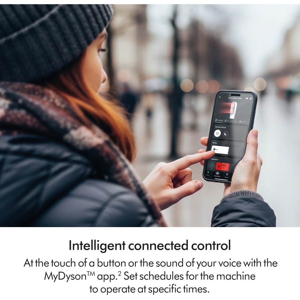 Dyson HF1 Hot+Cool Remote Link Pre-heat Heater and Cooling Fan