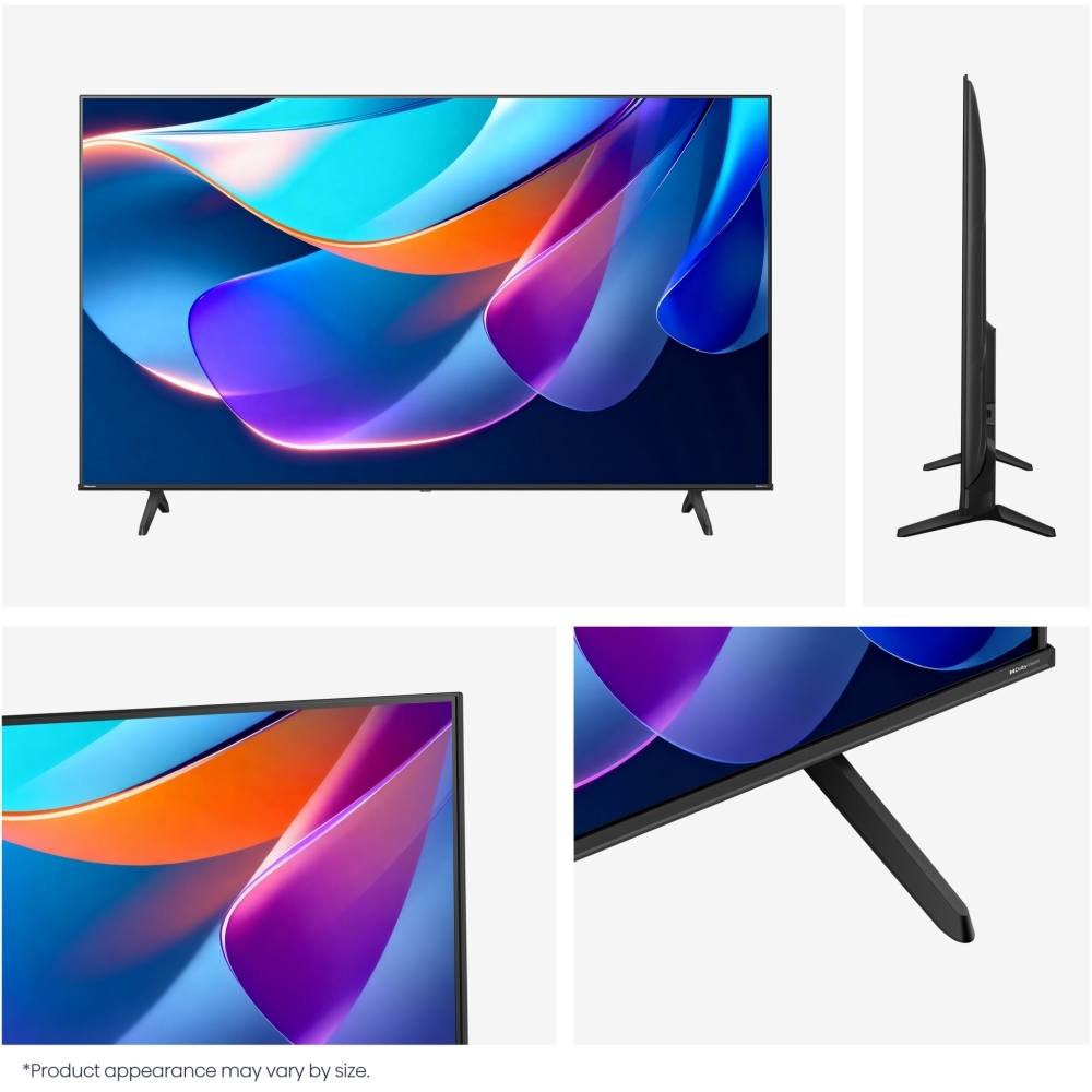 Hisense 58A6STUK 58" DLED Smart Television, 4K Ultra HD, Black, E Rated