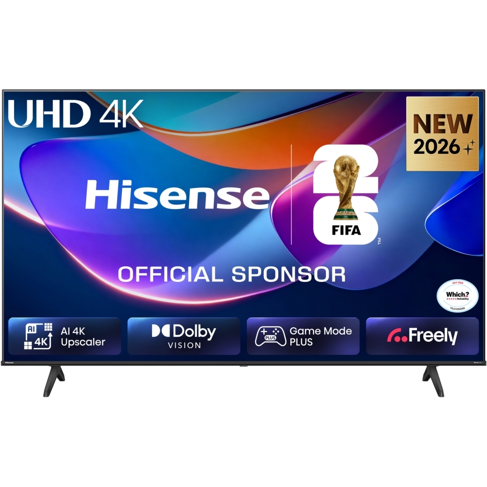 Hisense 58A6STUK 58" DLED Smart Television, 4K Ultra HD, Black, E Rated
