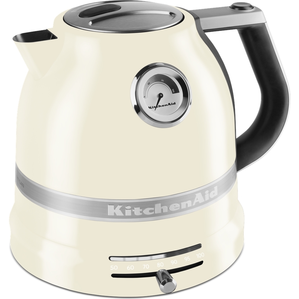 KitchenAid 5KEK1522BAC 1.5 Litre Artisan Almond Cream Retro Variable Temperature Kettle