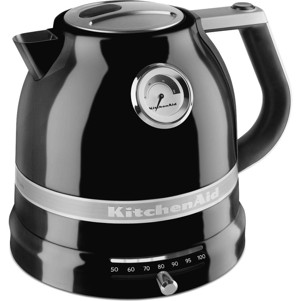 KitchenAid 5KEK1522BOB 1.5 Litre Artisan Onyx Black Retro Variable Temperature Kettle