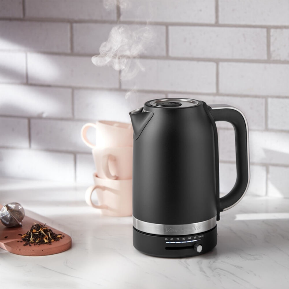 KitchenAid 5KEK1701BBM 1.7 Litre Matte Black Variable Temperature Kettle