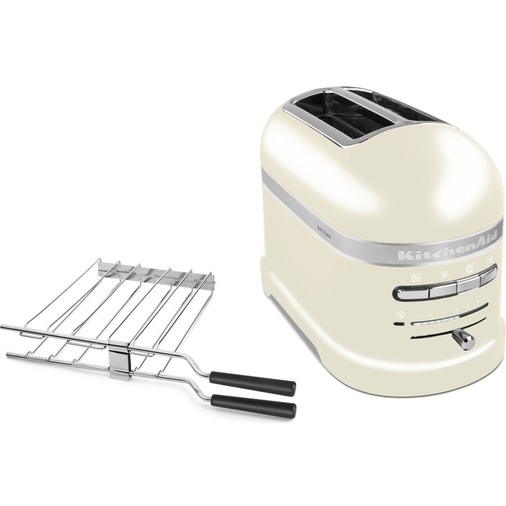 KitchenAid 5KMT2204BAC Artisan Almond Cream Retro Toaster, 2 Slice