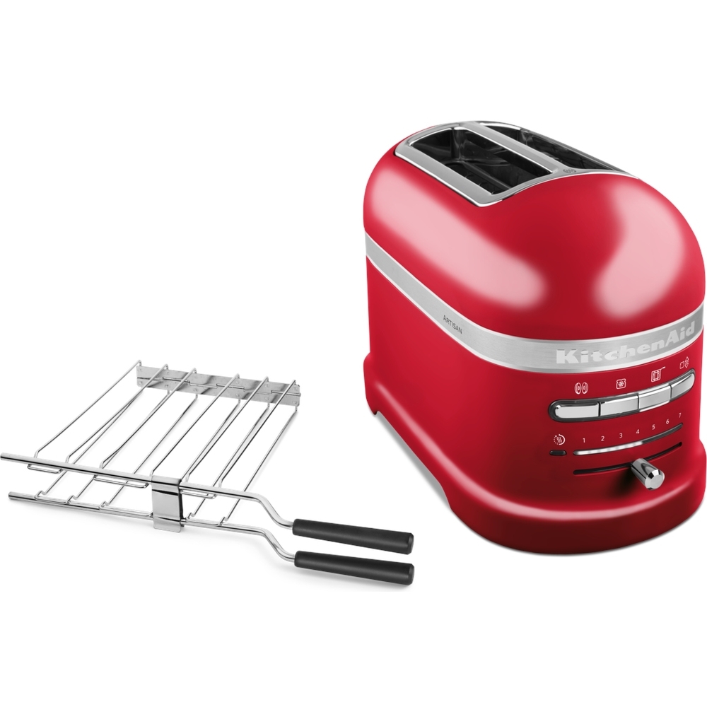 KitchenAid 5KMT2204BER Artisan Empire Red Retro Toaster, 2 Slice