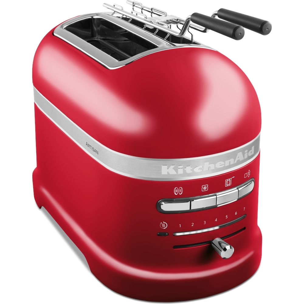KitchenAid 5KMT2204BER Artisan Empire Red Retro Toaster, 2 Slice