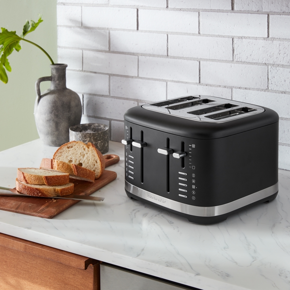 KitchenAid 5KMT4109BBM Matte Black Toaster, 4 Slice