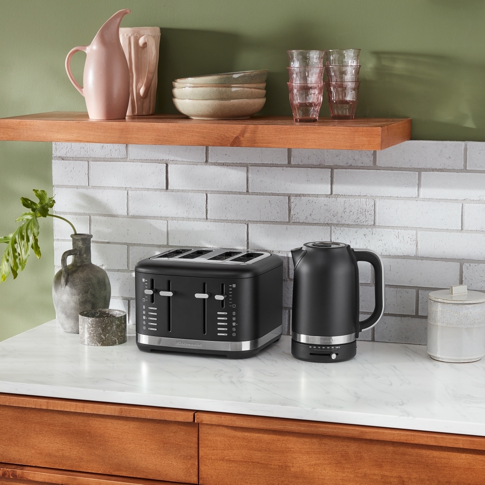KitchenAid 5KMT4109BBM Matte Black Toaster, 4 Slice