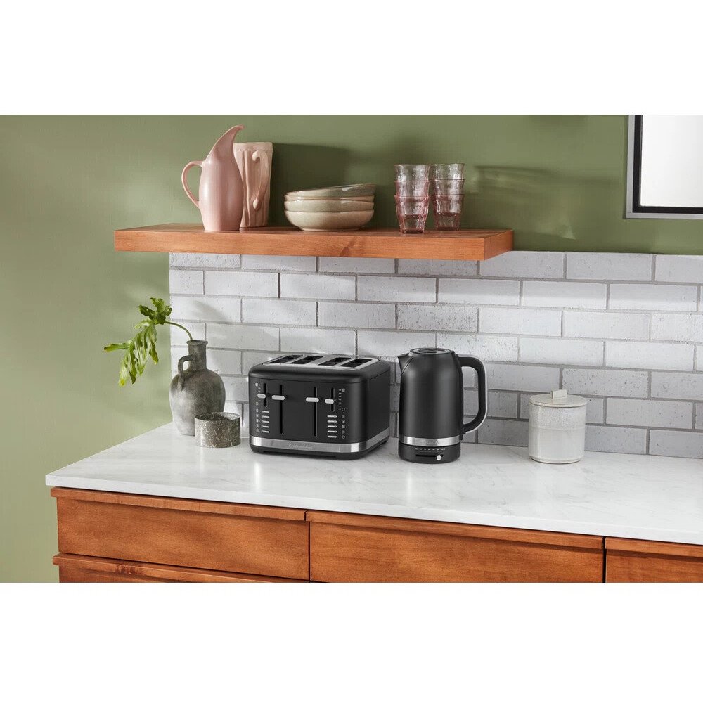 KitchenAid 5KMT4109BBM Matte Black Toaster, 4 Slice