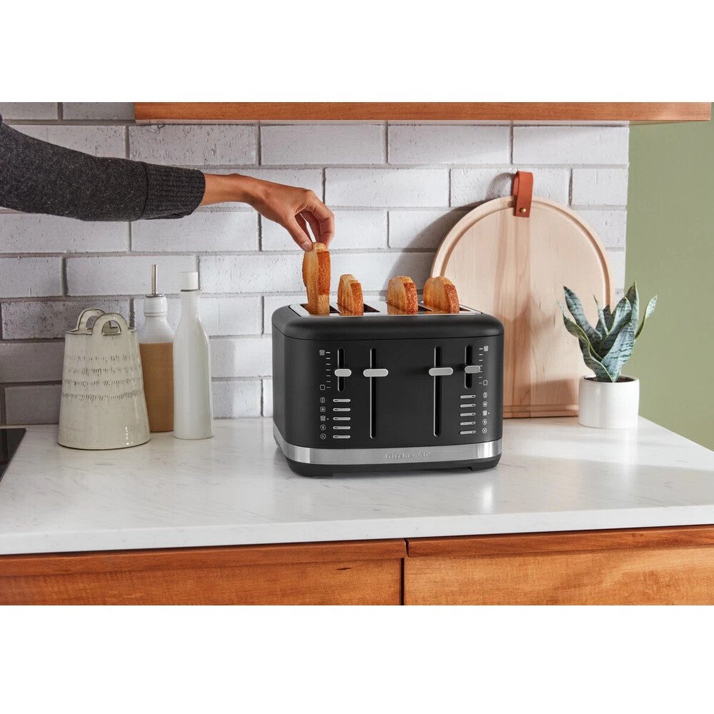 KitchenAid 5KMT4109BBM Matte Black Toaster, 4 Slice