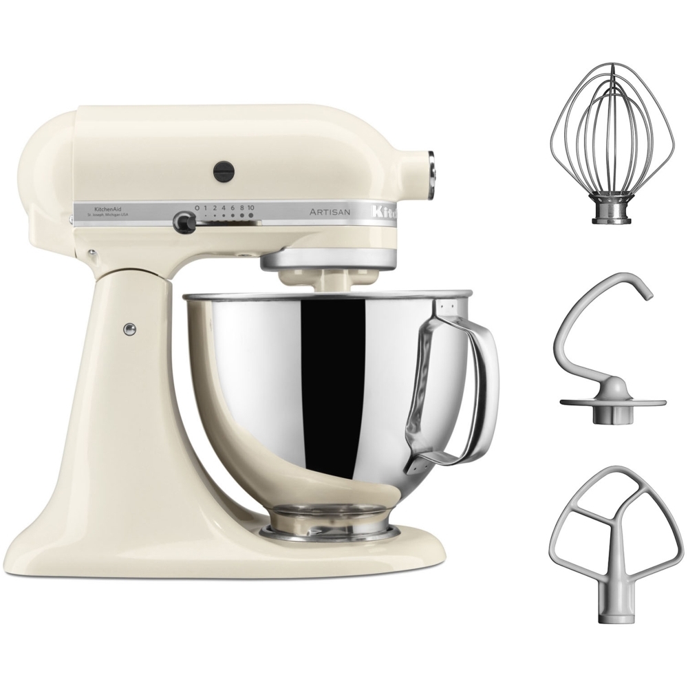 KitchenAid 5KSM125BAC Artisan Mixer Tilt-Head 4.7L, Almond Cream