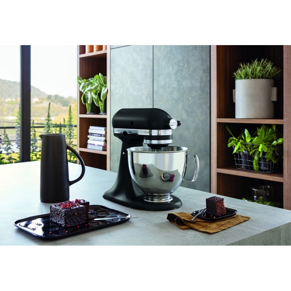 KitchenAid 5KSM125BBM Artisan Mixer Tilt-Head 4.7L, Matte Black