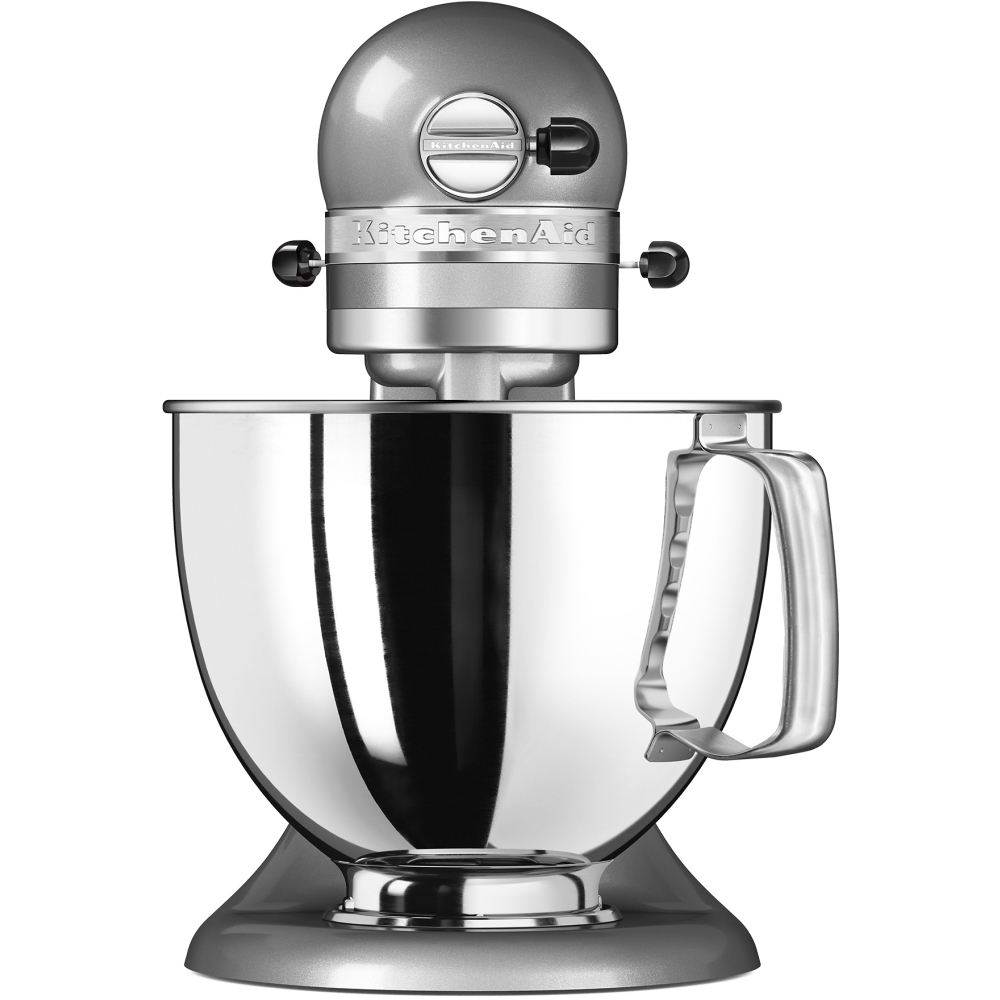 KitchenAid 5KSM125BCU Artisan Retro Mixer Tilt-Head 4.7L, Contour Silver