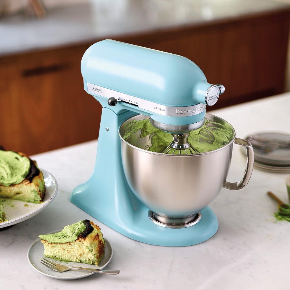 KitchenAid 5KSM125BMI Artisan Retro Mixer Tilt-Head 4.7L, Mineral Water