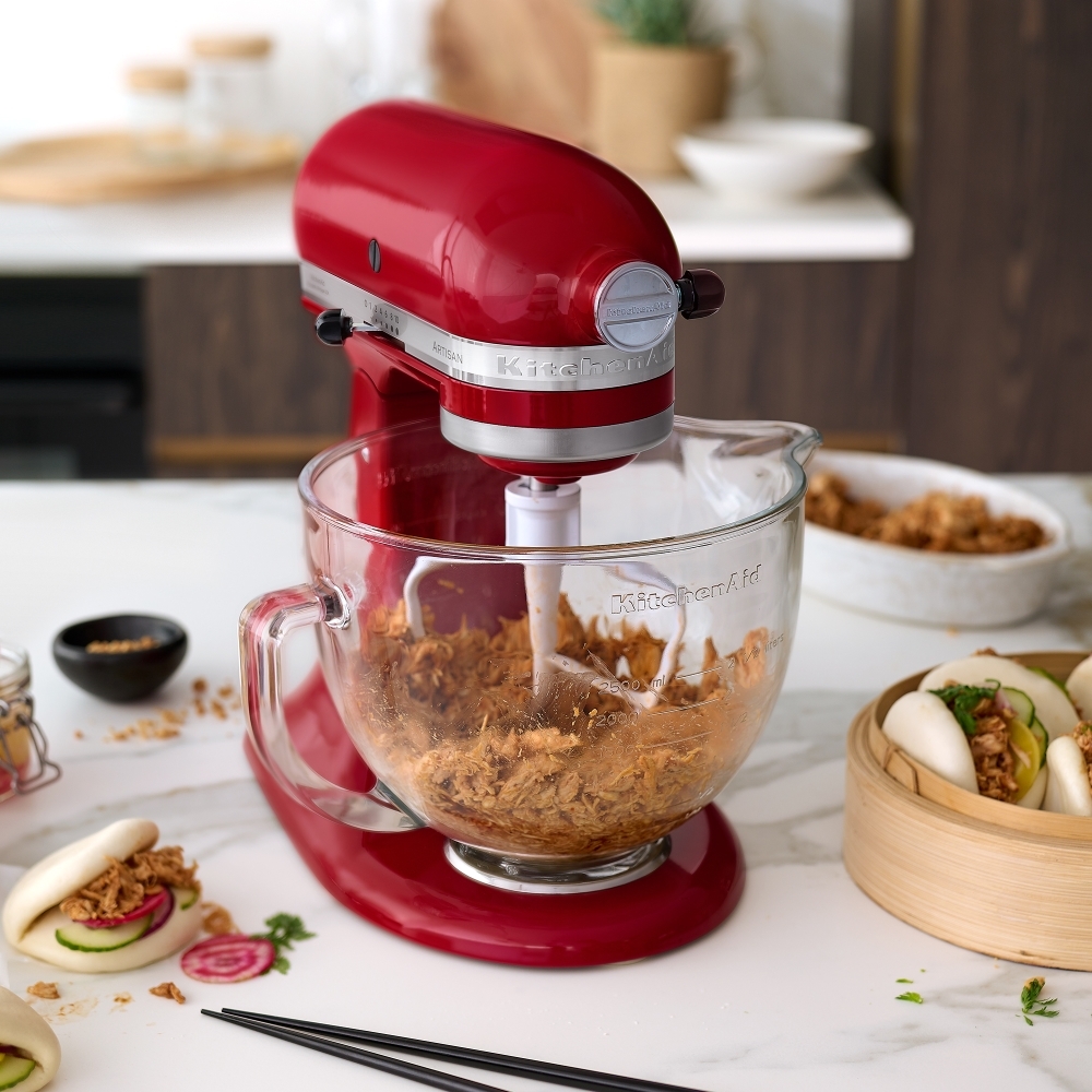 KitchenAid 5KSM175PSBER Artisan Retro Mixer Tilt-Head 4.9L with Extra Accessories, Empire Red