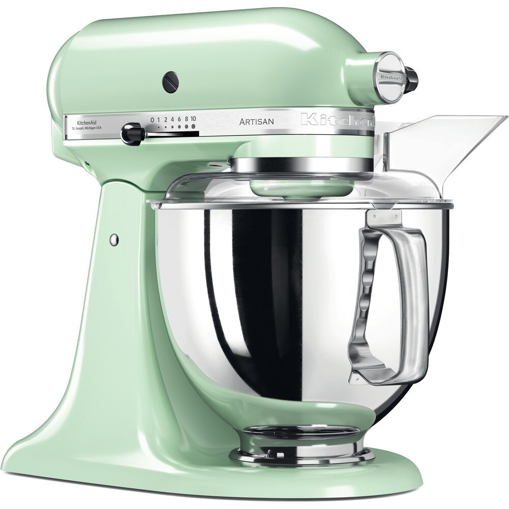 KitchenAid 5KSM175PSBPT Artisan Retro Mixer Tilt-Head 4.8L with Extra Accessories, Pistachio