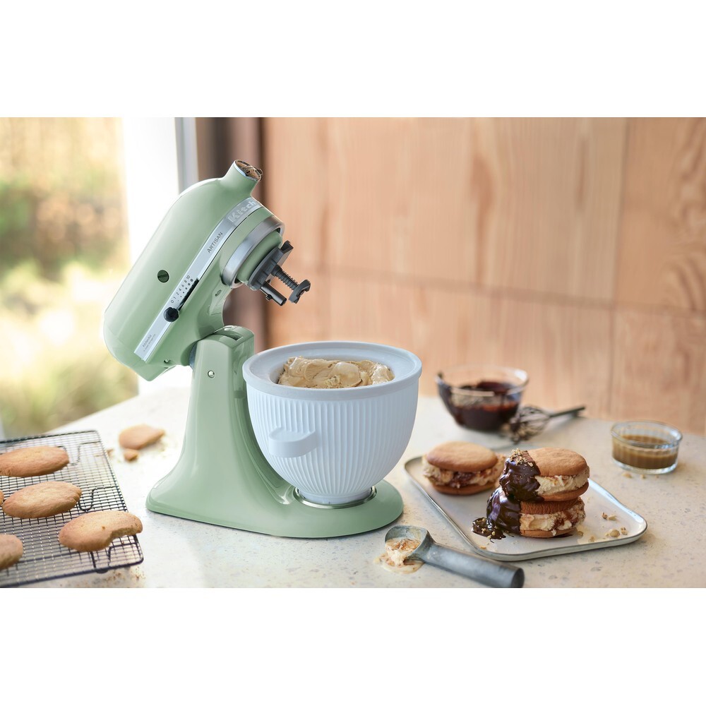 KitchenAid 5KSM175PSBPT Artisan Retro Mixer Tilt-Head 4.8L with Extra Accessories, Pistachio