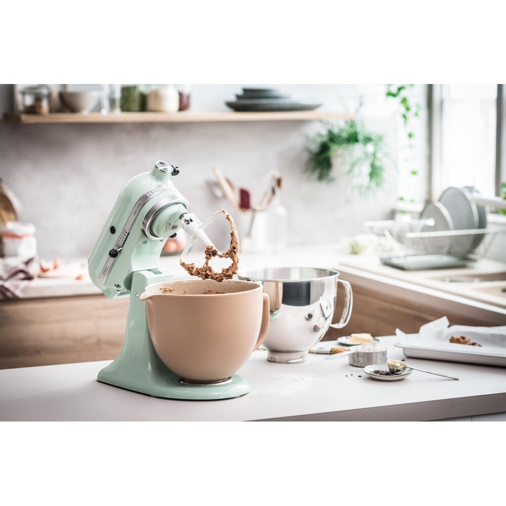KitchenAid 5KSM175PSBPT Artisan Retro Mixer Tilt-Head 4.8L with Extra Accessories, Pistachio