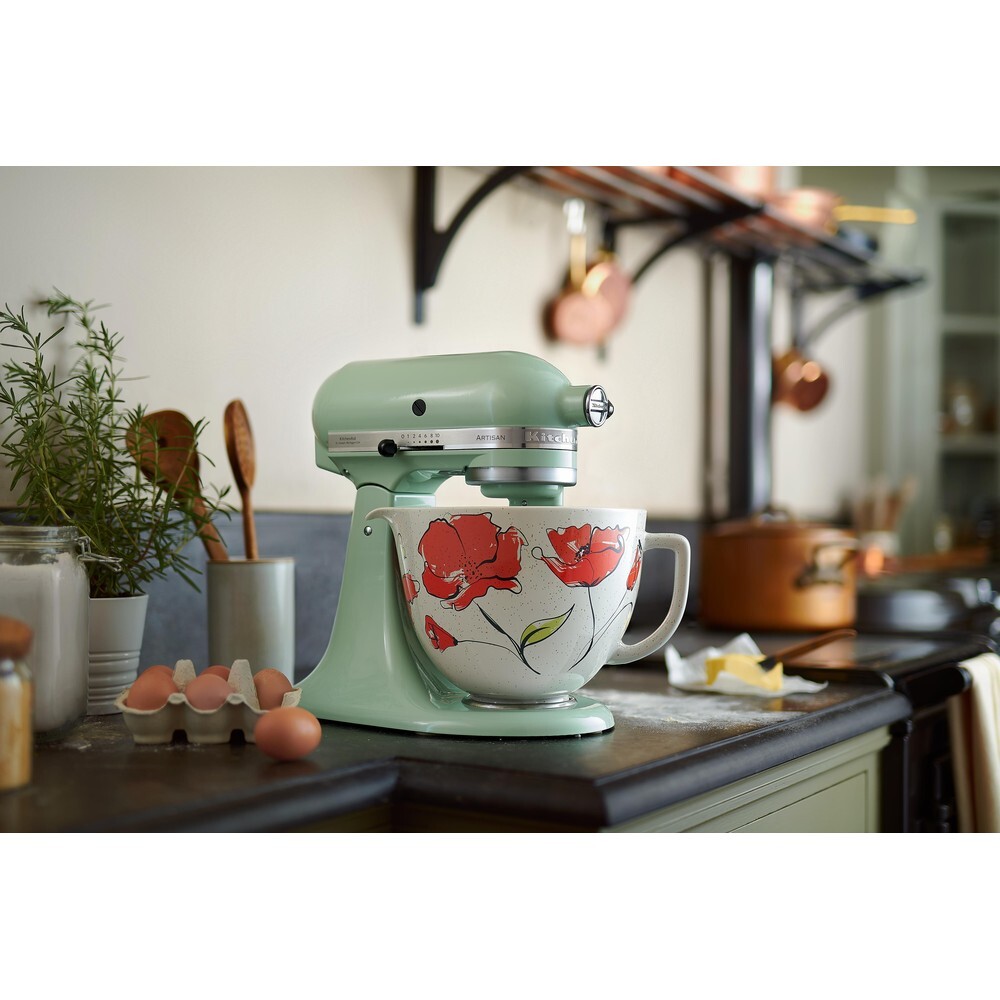 KitchenAid 5KSM175PSBPT Artisan Retro Mixer Tilt-Head 4.8L with Extra Accessories, Pistachio