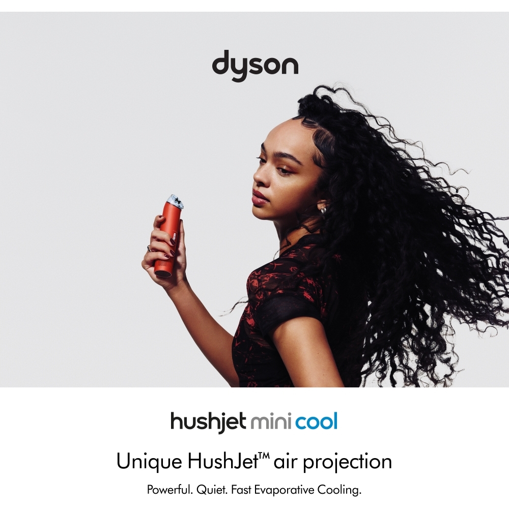 Dyson PF01-SKY HushJet Mimi Cool Fan, Carnelian/Sky, Red