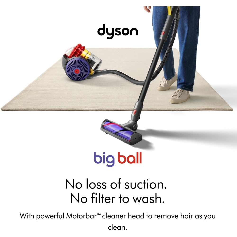 Dyson Big Ball Cylinder Vacuum Cleaner, Yellow