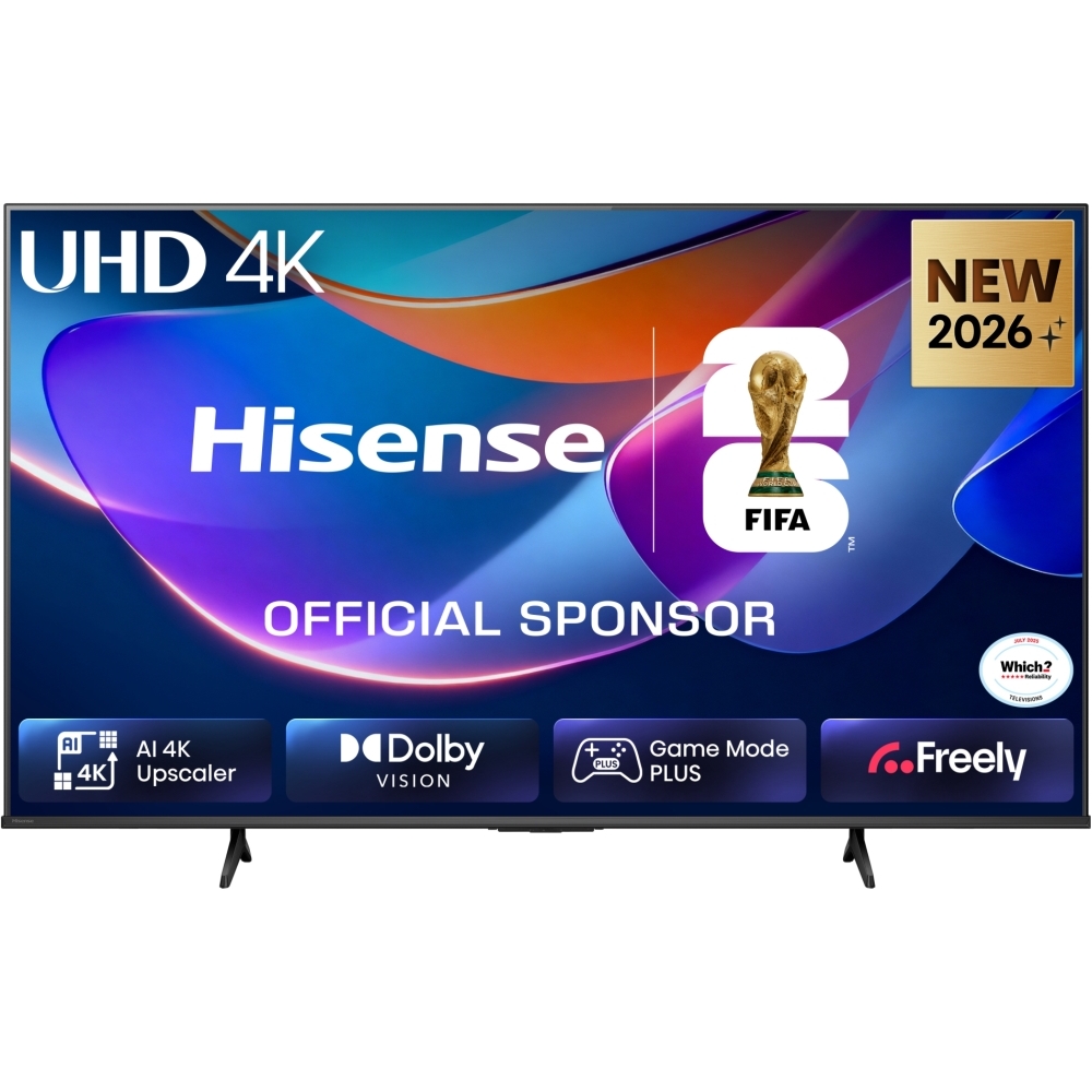 Hisense 65A6STUK 65" DLED Smart Television, 4K Ultra HD, Black, E Rated