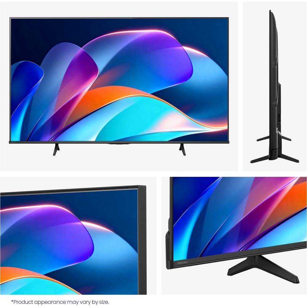 Hisense 65A6STUK 65" DLED Smart Television, 4K Ultra HD, Black, E Rated