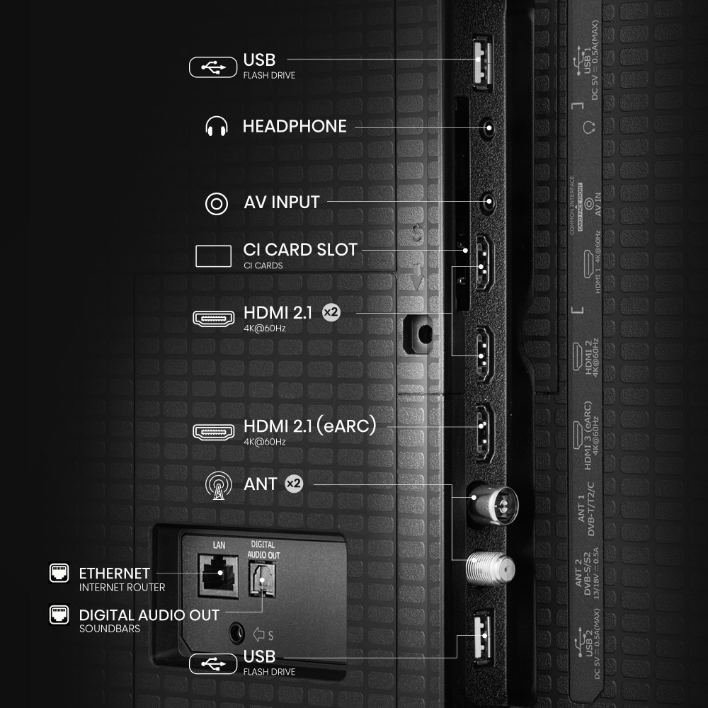 Hisense 65A7QTUK 65" QLED Smart Television, 4K Ultra HD, Black, E Rated