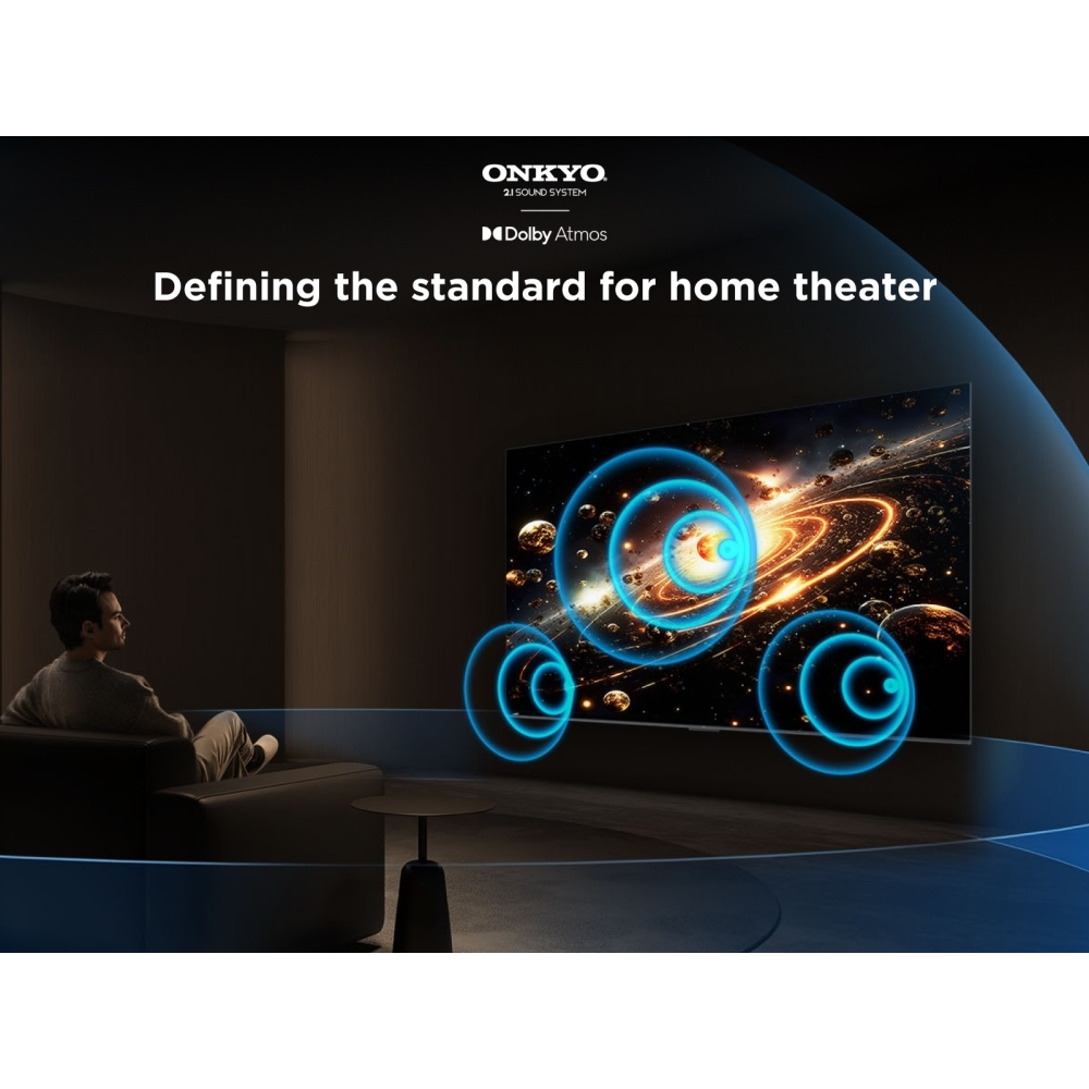 TCL 65C6KS-UK 65" Mini LED Smart Television, 4K Ultra HD, Black, E Rated