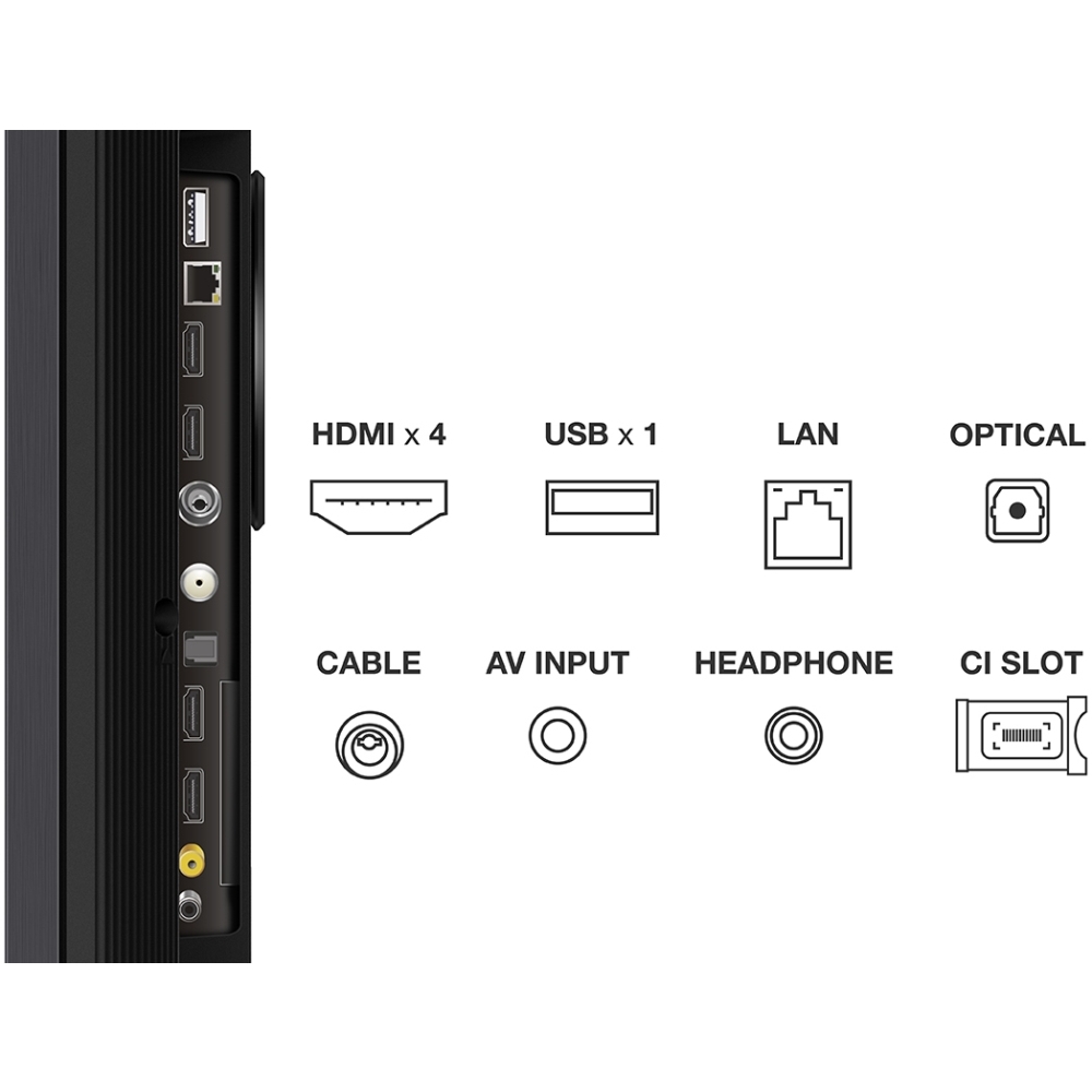 TCL 65C845K C845 Series 65" QLED Smart C845 Mini LED All-Round TV, 4K Ultra HD, Black