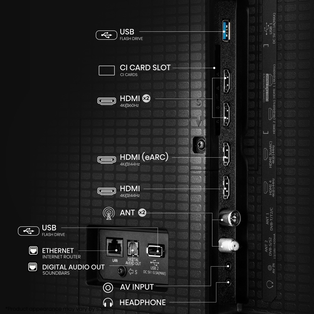 Hisense 65E8QTUK 65" ULED Mini LED Smart Television, 4K Ultra HD, Grey, E Rated