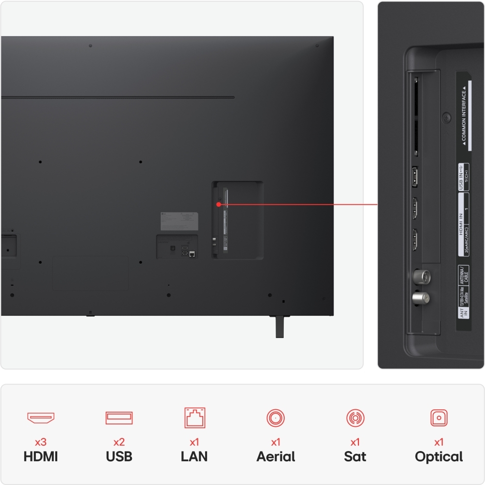 LG 65NANO80A6B 65" NanoCell Smart Television, Ashed Blue, 4K Ultra HD, Black, F Rated