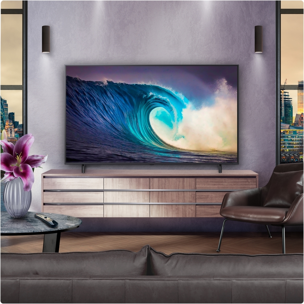 LG 65NANO80A6B 65" NanoCell Smart Television, Ashed Blue, 4K Ultra HD, Black, F Rated
